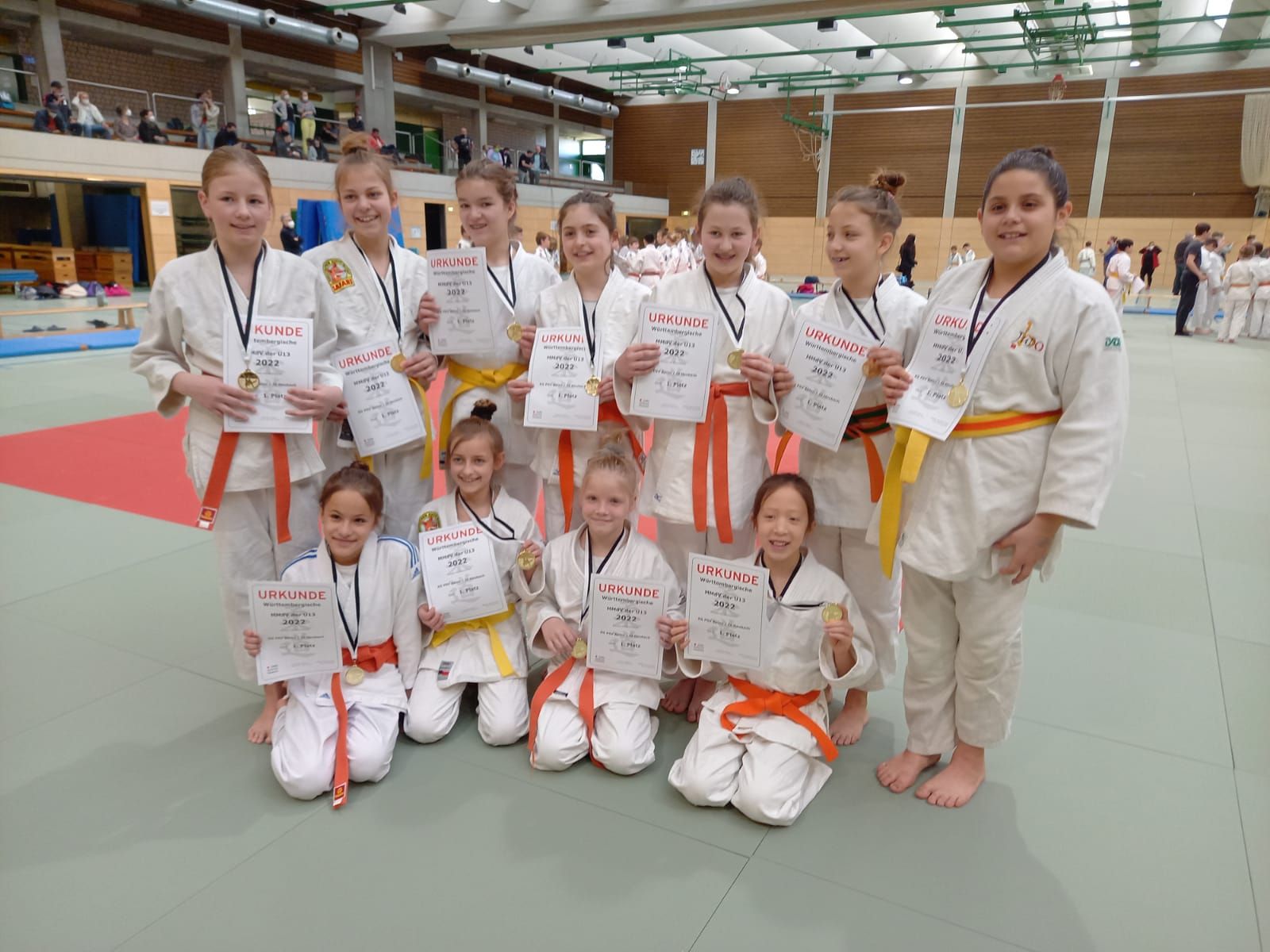 Judo Girls vom Post SV Aalen sind Württembergischer Meister